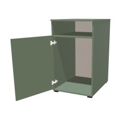 Kontenerek na nóżkach jednodrzwiowy + część otwarta