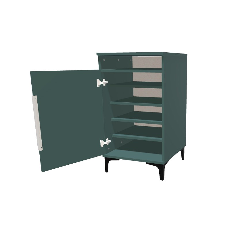 Kontenerek na nóżkach jednodrzwiowy + część otwarta