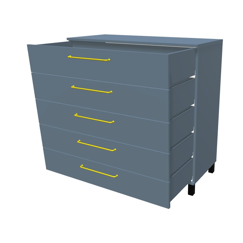 Komoda na nóżkach z szufladami