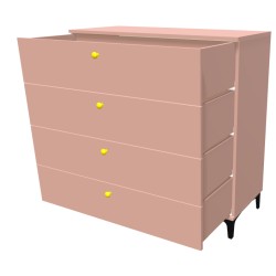 Komoda na nóżkach z szufladami