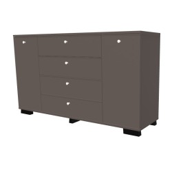 Komoda na nóżkach dwudrzwiowa z szufladami