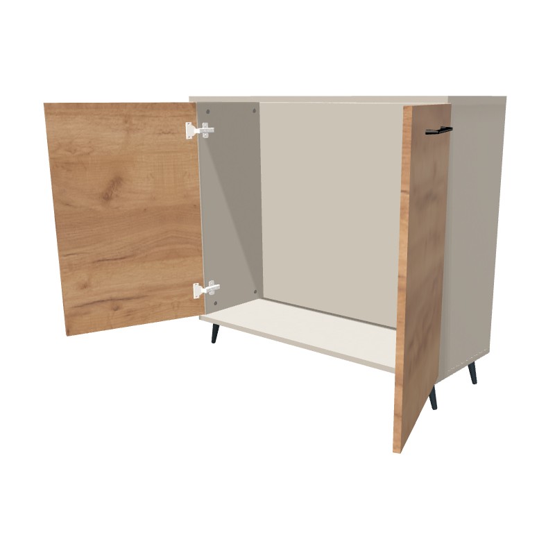 Komoda na nóżkach dwudrzwiowa