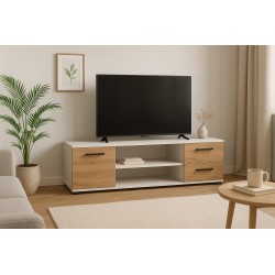 Szafka RTV stojąca na nóżkach z edycją 3 modułów