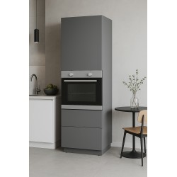 Słupek do zabudowy piekarnika z 2 szufladami