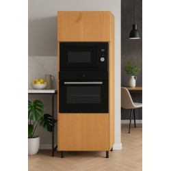 Słupek do zabudowy piekarnika i mikrofalówki z frontem uchylnym