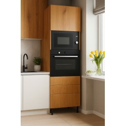 Słupek do zabudowy piekarnika i mikrofalówki z 3 szufladami