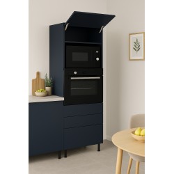 Słupek do zabudowy piekarnika i mikrofalówki z 3 szufladami