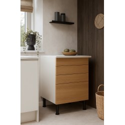 Szafka dolna z asymetrycznym podziałem szuflad (3-1)