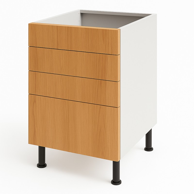 Szafka dolna z asymetrycznym podziałem szuflad (3-1)