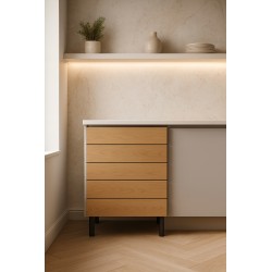 Szafka dolna z 5 szufladami