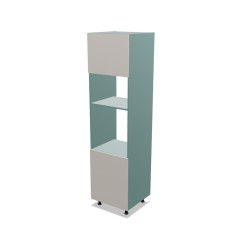 Słupek do zabudowy piekarnika i mikrofalówki z frontem uchylnym