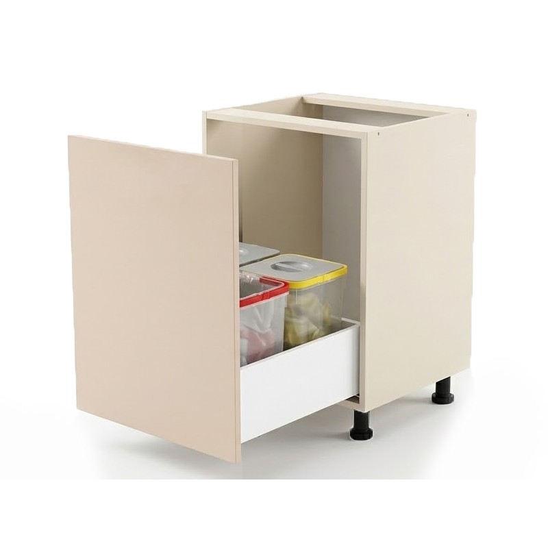 Szafka dolna zlewozmywakowa z szufladą + pojemniki na sortowanie