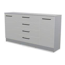 Komoda na cokole dwudrzwiowa z szufladami