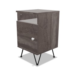 Kontenerek na nóżkach jednodrzwiowy + część otwarta