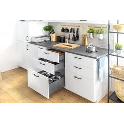 Szuflada GTV AXISPRO, H=86 mm, L=400 mm, cichy domyk, pełny wysuw, antracyt (PB-AXISPRO-KPL400A)