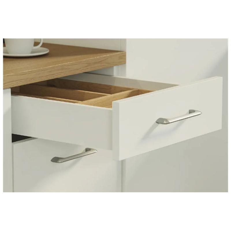 Szuflada GTV AXISPRO, H=86mm, L=400mm, cichy domyk, pełny wysuw, biały (PB-AXISPRO-KPL400A1)