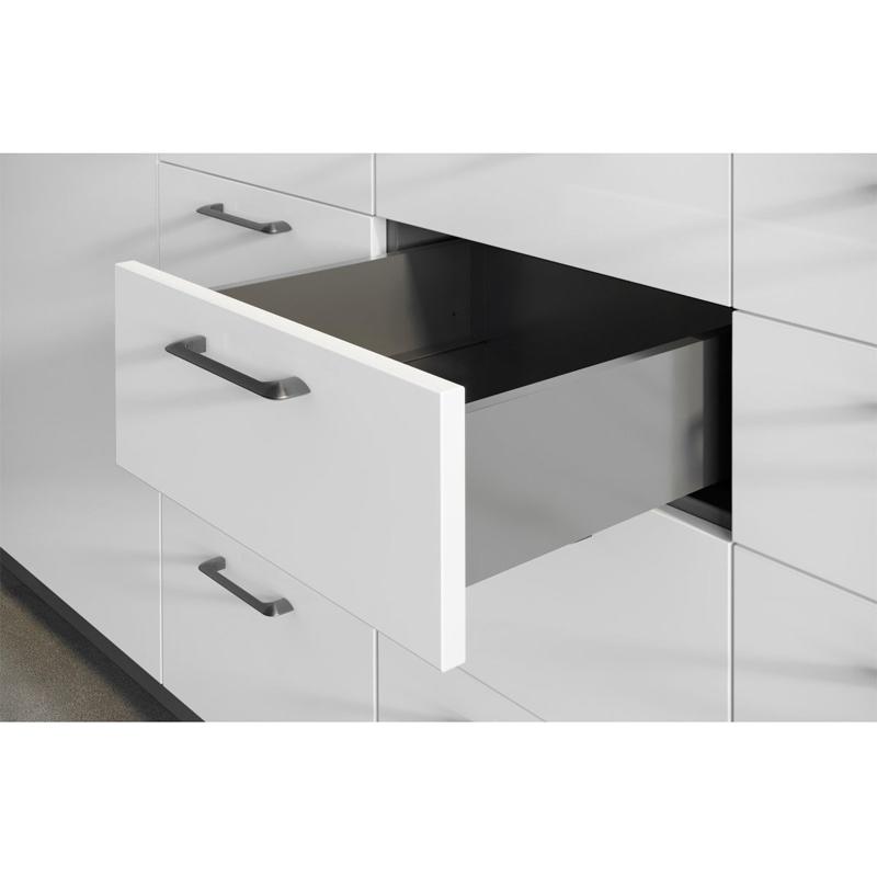 Szuflada GTV AXISPRO, H=200 mm, L=500 mm, cichy domyk, pełny wysuw, biały (PB-AXISPRO-KPL500D1)