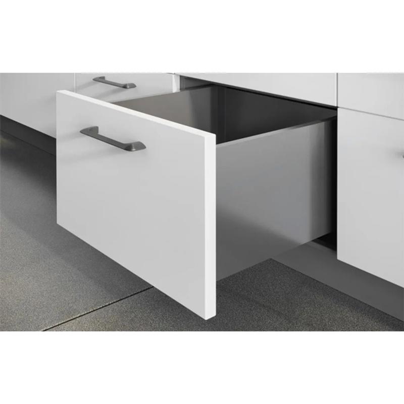 Szuflada GTV AXISPRO, H=200 mm, L=550 mm, cichy domyk, pełny wysuw, biały (PB-AXISPRO-KPL550D1)