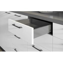 Szuflada GTV AXISPRO, H=86mm, L=600mm, cichy domyk, pełny wysuw, antracyt (PB-AXISPRO-KPL600A)