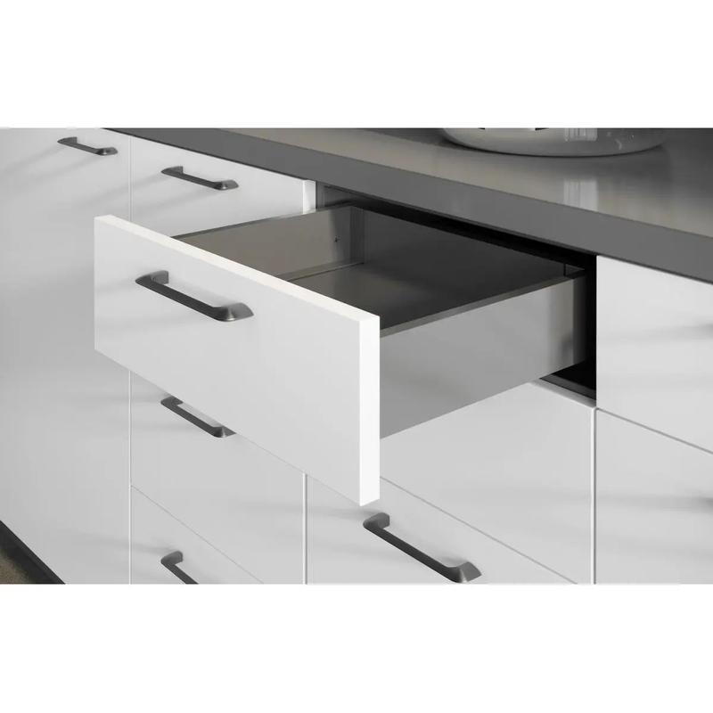 Szuflada GTV AXISPRO, H=86mm, L=600mm, cichy domyk, pełny wysuw, antracyt (PB-AXISPRO-KPL600A)