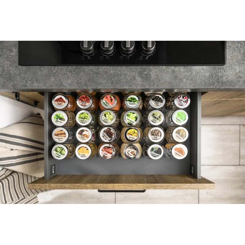 Szuflada GTV AXISPRO, H=86mm, L=600mm, cichy domyk, pełny wysuw, antracyt (PB-AXISPRO-KPL600A)