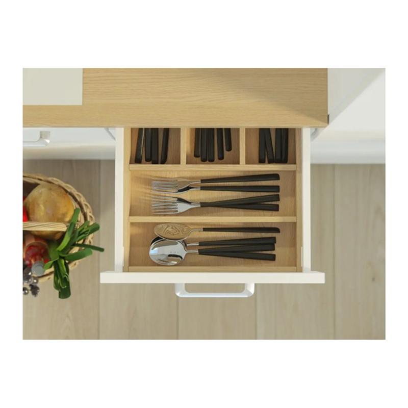 Szuflada GTV AXISPRO, H=86mm, L=600mm, cichy domyk, pełny wysuw, biały (PB-AXISPRO-KPL600A1)