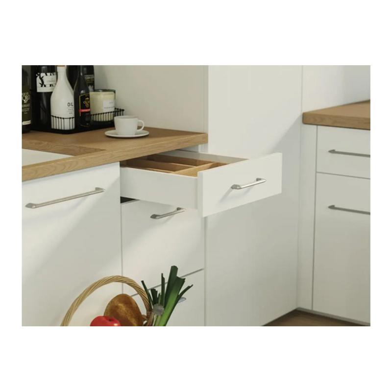 Szuflada GTV AXISPRO, H=86mm, L=600mm, cichy domyk, pełny wysuw, biały (PB-AXISPRO-KPL600A1)