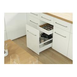 Szuflada GTV AXISPRO, H=86mm, L=600mm, cichy domyk, pełny wysuw, biały (PB-AXISPRO-KPL600A1)