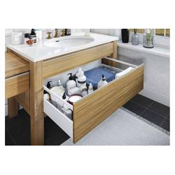 Szuflada GTV AXISPRO, H=120 mm, L=600 mm, cichy domyk, pełny wysuw, biały (PB-AXISPRO-KPL600B1)