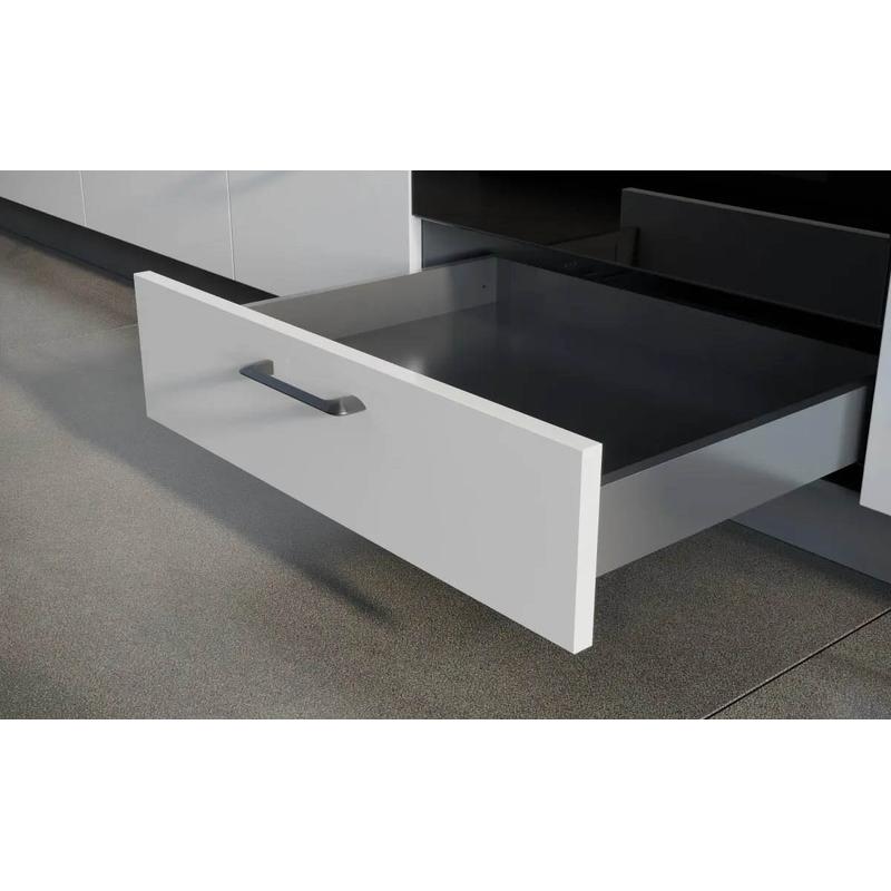 Szuflada GTV AXISPRO, H=68mm, L=450mm, cichy domyk, pełny wysuw, biały (PB-AXISPRO-KPL69-450-10)