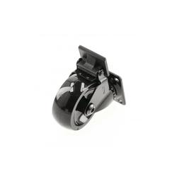 Rolka meblowa GTV CALIBRO fi50 H64 z hamulcem czarna