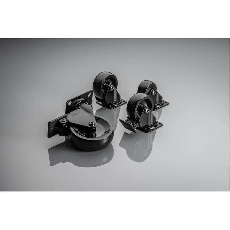 Rolka meblowa GTV CALIBRO fi50 H64 z hamulcem czarna