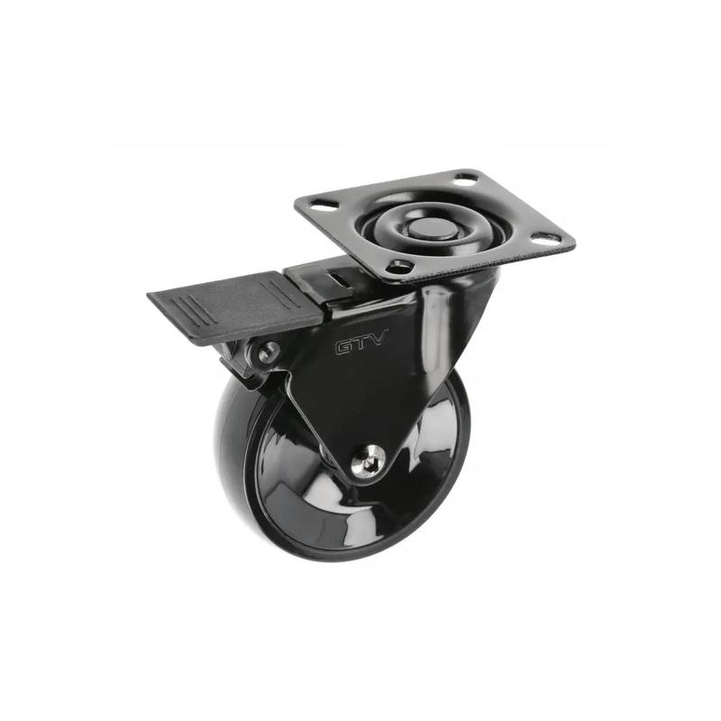 Rolka meblowa GTV CALIBRO fi75 z hamulcem H-97 czarna