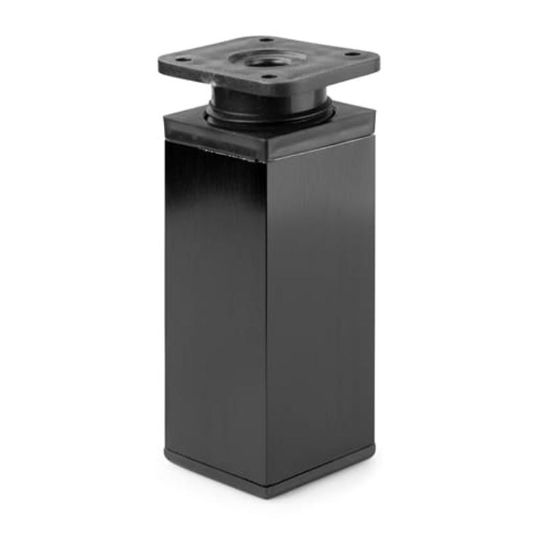 Nóżka meblowa kwadratowa H-100 - Czarna A12/T2 (DN-027)