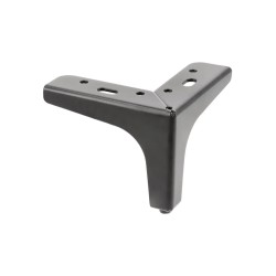 Nóżka meblowa GTV STGY 135, H=100 mm, stal, czarny mat (NM-STGY135-100-20M)