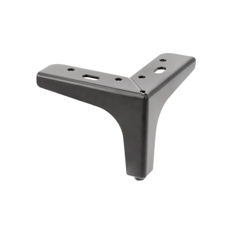 Nóżka meblowa GTV STGY 135, H=100 mm, stal, czarny mat (NM-STGY135-100-20M)