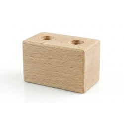 Noga drewniana prostokątna H-45