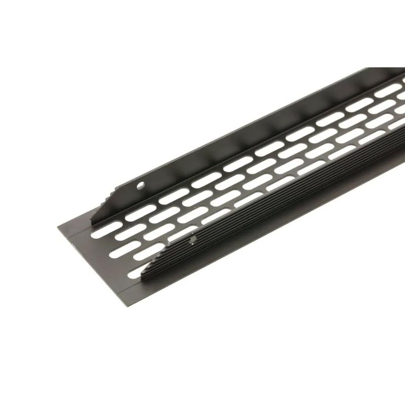 Kratka Wentylacyjna GTV 48x6cm Czarna | Przepustowość Powietrza 94cm2