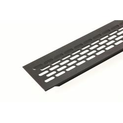Kratka Wentylacyjna GTV 48x6cm Czarna | Przepustowość Powietrza 94cm2