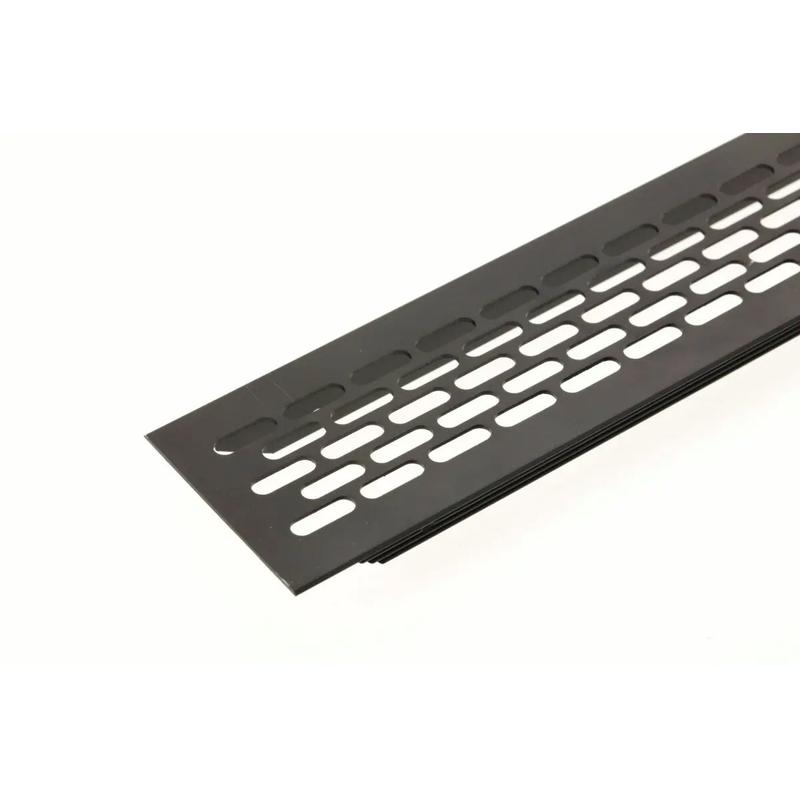 Kratka Wentylacyjna GTV 48x6cm Czarna | Przepustowość Powietrza 94cm2
