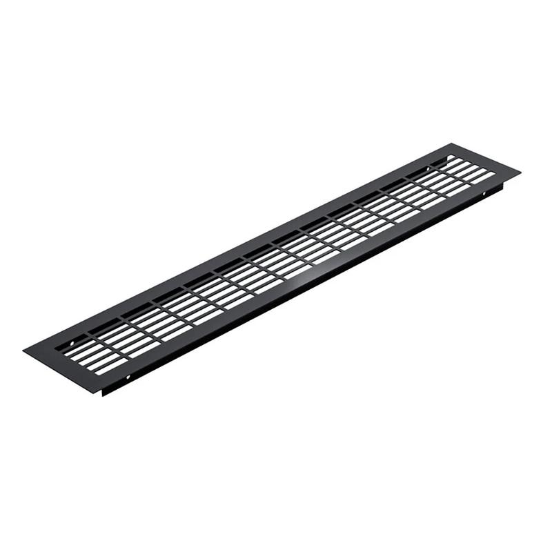 Kratka wentylacyjna KR-398 480x80 czarny mat ATM