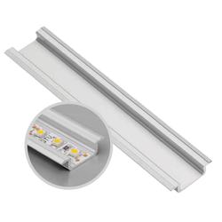 Profil aluminiowy LED wpuszczany GLAX silver 2 m GTV