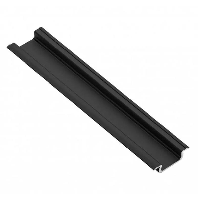 Profil aluminiowy LED wpuszczany GLAX czarny mat 2 m GTV