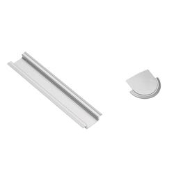 Profil aluminiowy LED wpuszczany GLAX biały 2 m GTV
