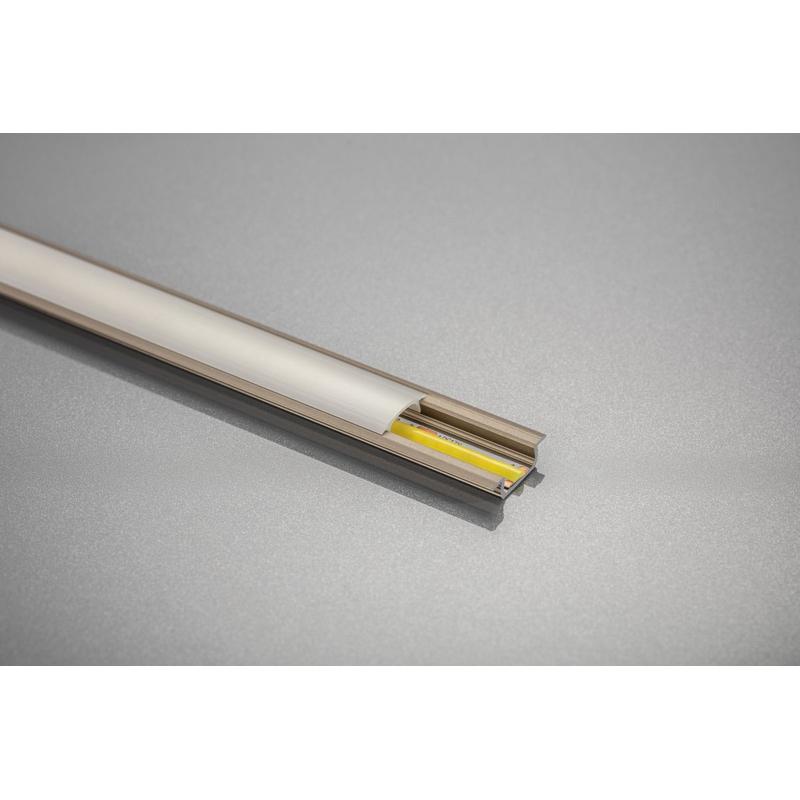 Profil aluminiowy LED GLAX champagne wpuszczany 2 m GTV