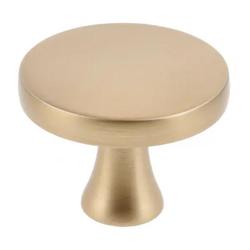 Gałka meblowa GTV DUNE 33,5 mm - złoty mosiądz, nowoczesny design