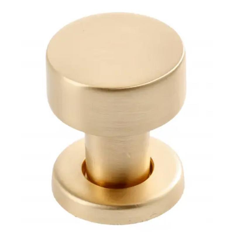Gałka meblowa RING złoto szczotkowane - klasyczny design ZnAl