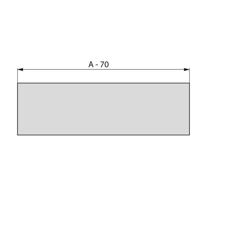 Profil Vertex 110cm Biały do Szuflady Wewnętrznej - Drewmax