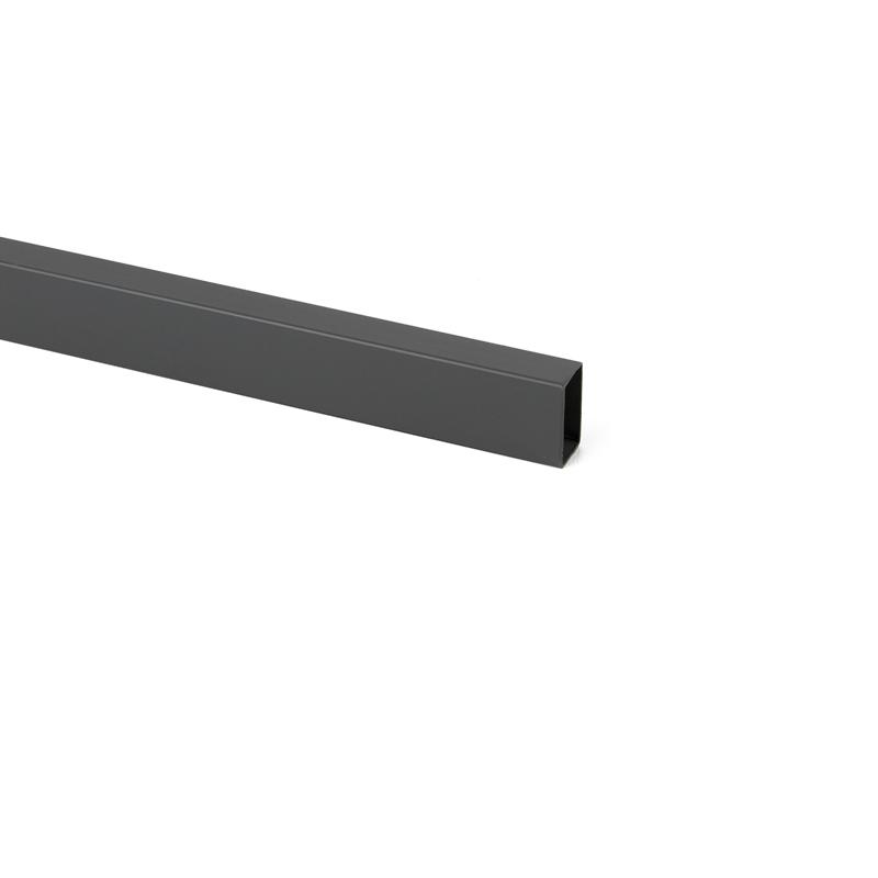 Szary Aluminiowy Reling Vertex 112cm do Szuflad - Drewmax