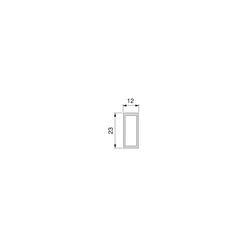 Szary Aluminiowy Reling Vertex 112cm do Szuflad - Drewmax